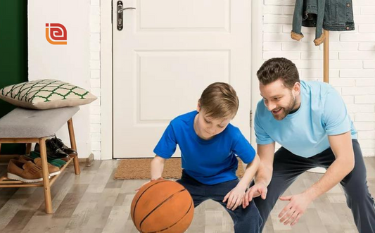 "Slam Dunk Fun: Playful Ways to Keep Kids Safe and Active Indoors!"