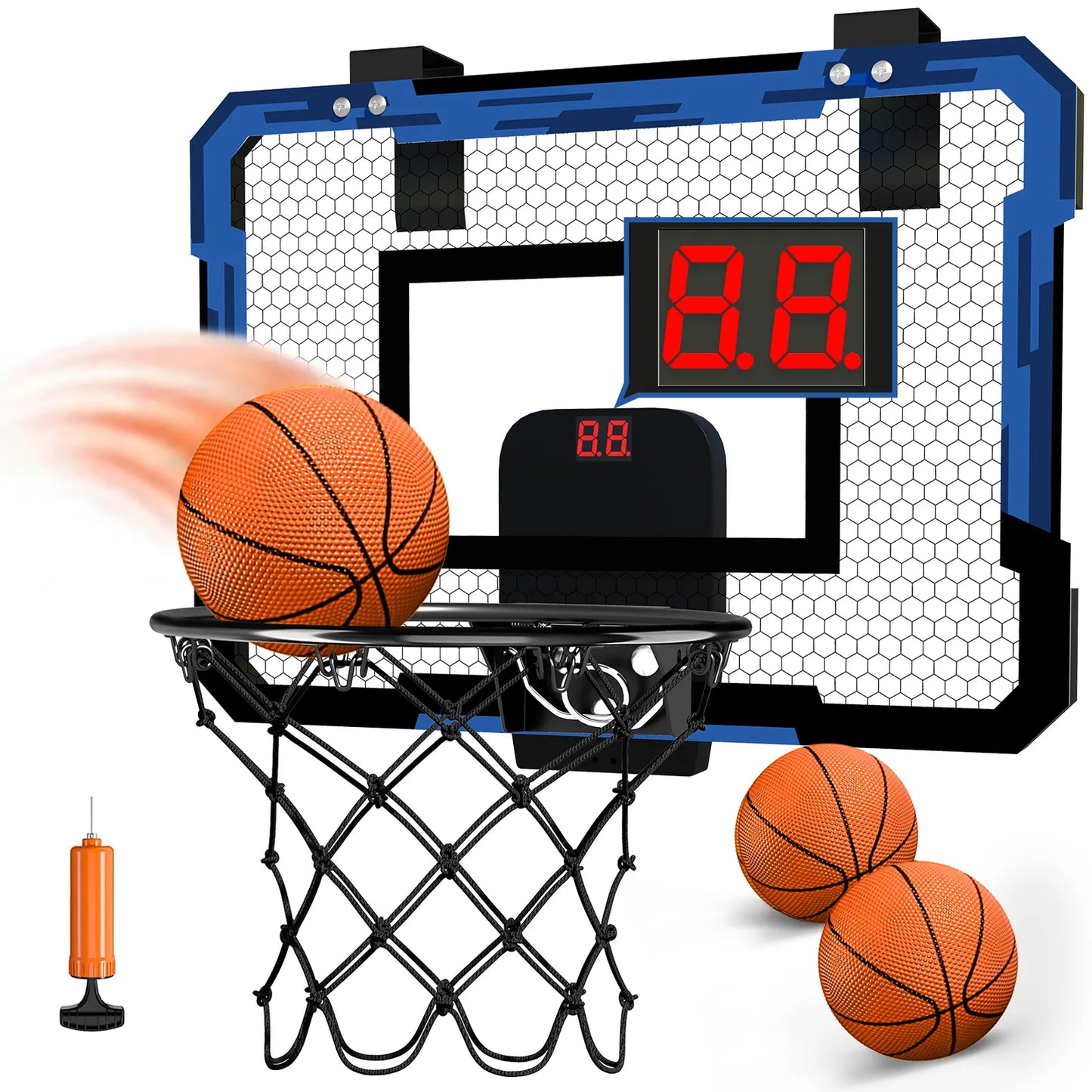 Electric Fold-able Mini Basketball Hoop Set™ without Scoreboard!