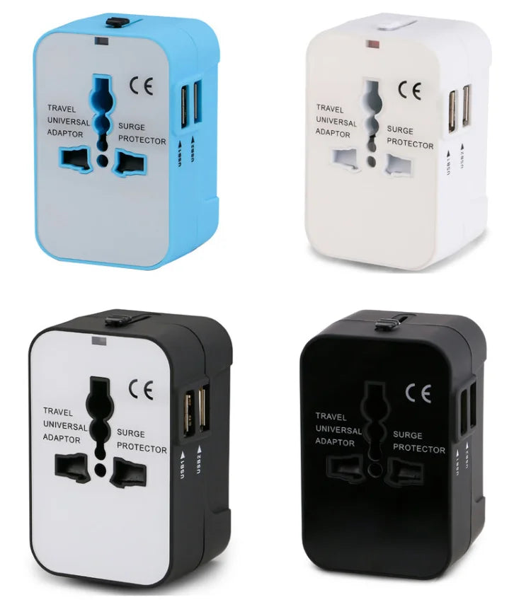 Universal Adapter with Dual USB Port