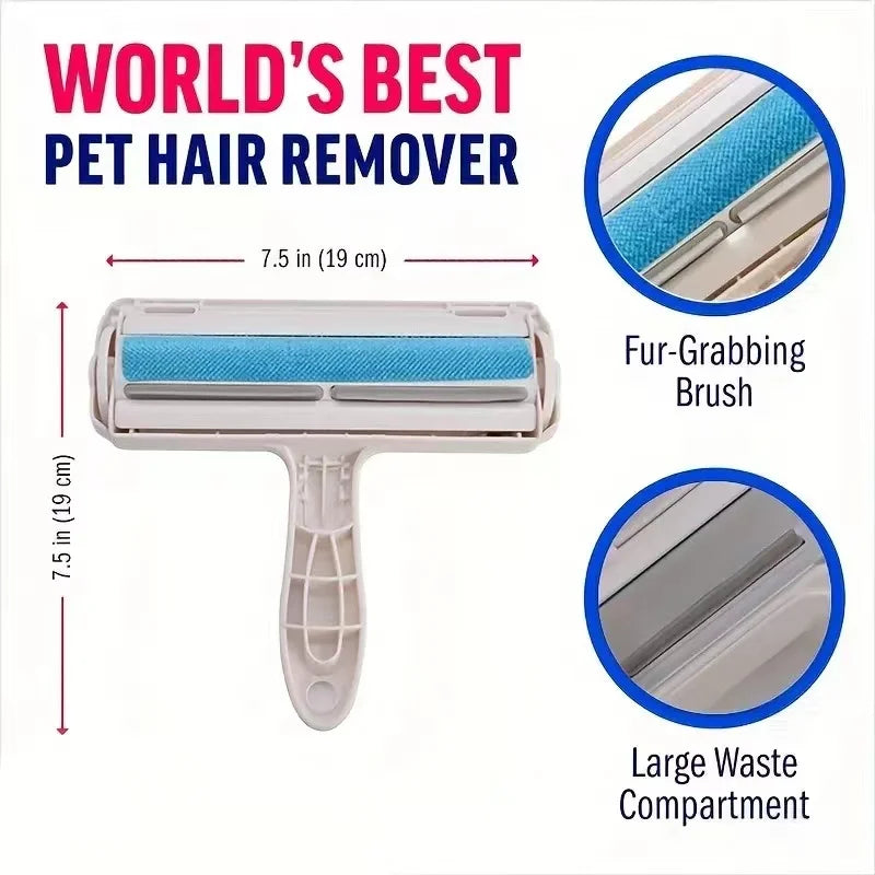 Pet Hair Remover Roller - Self Cleaning Lint Removal