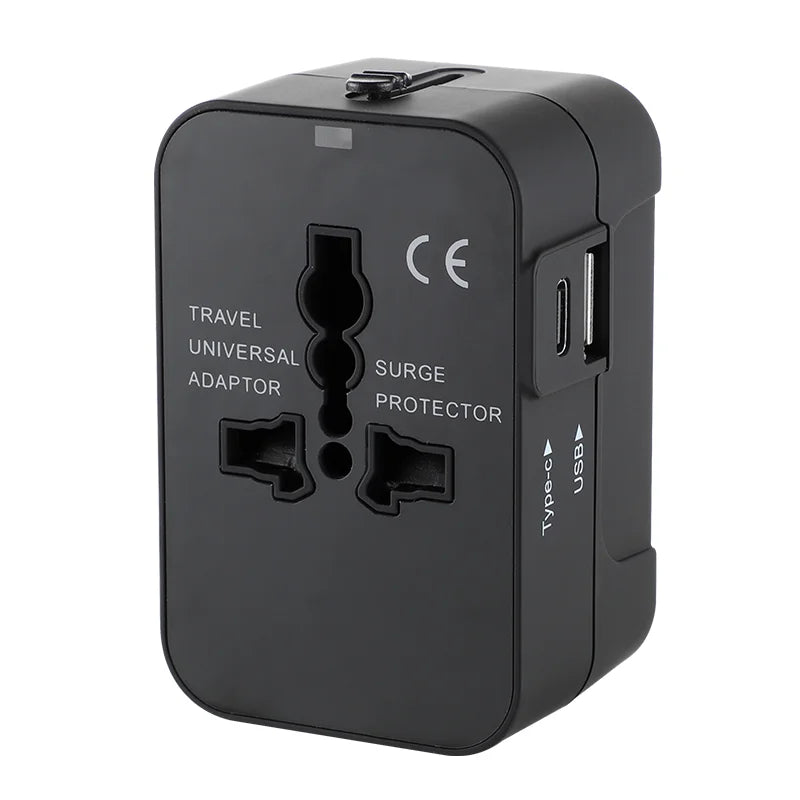 Universal Adapter with Dual USB Port