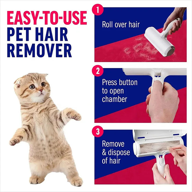 Pet Hair Remover Roller - Self Cleaning Lint Removal